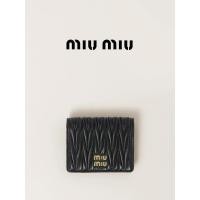 ราคา Miu Miu Women's Matelassé Lambskin Small Wallet (52101035027)