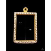 ราคา ตลับพระ ตลับสมเด็จล้อมเพชร หลังเรียบ งานทองอิตาลี 2.9*4.1 (28970248208)