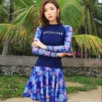 ราคา ชุดว่ายน้ำแขนยาว กางเกงกระโปรง (5433808523)