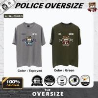 ราคา Police Oversize เสื้อยืด แนว Street ผ้า Cotton Premium (OS62/S) (43854348581)