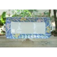 ราคา Koransha ถาดเซรามิคKoransha ถาดเซรามิค สวยฟ้า ลายดอกไม้หวาน (44364878856)