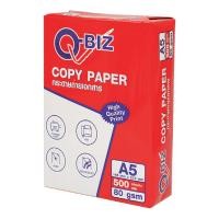 ราคา คิวบิซ กระดาษถ่ายเอกสาร A5 80 แกรม 500 แผ่น Q-Biz Copier Paper A5 80 gsm. 500 Sheets. (5048711688)