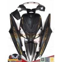 ราคา ชุดสีมีโอตัวเก่า YAMAHA Mio5VV มีโอตัวแรก สีดำด้าน ลาย ZR งานแท้ทำสีระบบ 2K (10867762849)