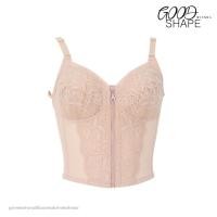 ราคา Wienna ชุดชั้นในเวียนนา บราตัวยาว DB45128 เต็มเต้า Full Cup ไซซ์ใหญ่ ไร้โครง สีเนื้อ Tulip Carnation (41875482299)