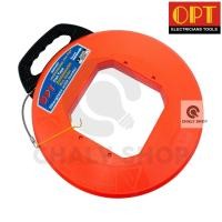 ราคา "OPT" BW0460 ฟิชเทปหุ้ม ฟิชเทปพร้อมตลับ (FISH TAPE) ลวดนำสายไฟ ความยาว 60 เมตร (10524919078)