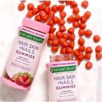 ราคา (แท้พร้อมส่ง) Nature’s Bounty hair skin nails gummies 80 gummies (5616568930)