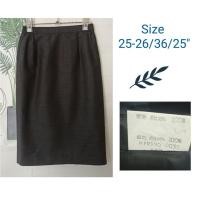 ราคา กระโปรงทำงาน ผ้าไทย สีดำ มือสอง ราคา 89 บาท (27484175308)