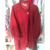 ราคา โค้ทผ้าวูล สีแดงไวน์ มือสอง สภาพดี (1569309774)