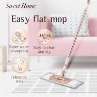 ราคา Farcent Easy Flat Mop Silver ion Antibiotic Fiber/Telescopic Mop Stick/หมุนได้ 360 องศา (44205870977)