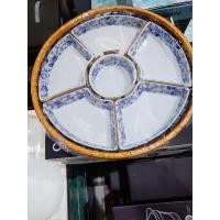 ราคา Cuizimate ถาดออเดิฟพร้อมตะกร้าหวาย ลาย Blossom รุ่น SL110311 ขนาด 10.5 นิ้ว (หลุดหิ้ว) (4557824882)