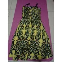 ราคา เดรสเหลืองสายเดี่ยว ลายดอก เว้าเอว (8224349709)