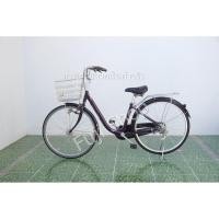 ราคา จักรยานแม่บ้านญี่ปุ่น - ล้อ 26 นิ้ว - เกียร์ดุม 3 สปีด - อลูมิเนียม - ไฟหน้าอัตโนมัติ - สีม่วง [จักรยานมือสอง] (25354313996)