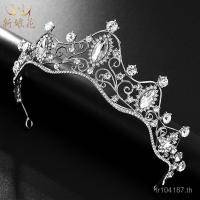 ราคา ผ้าโพกศีรษะและมงกุฎเจ้าสาวแบบโปร่ง พร้อม Swarovski และโลหะคุณภาพสูง สำหรับงานแต่งงานสไตล์ยุโรป (44071987783)