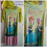 ราคา ORI Disney Gamis Elsa Ana Grn สีชมพู Set (8722537357)