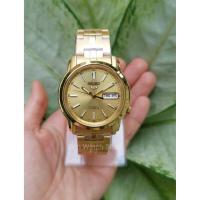 ราคา SEIKO 5 Automatic รุ่น SNKL86K1 นาฬิกาข้อมือผู้ชาย สายสแตนเลส สีทอง - มั่นใจของแท้ 100% รับประกัน 1 ปีเต็ม (1271969908)