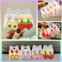 ราคา ต่างหูเด็ก แบบหนีบ รูปผลไม้ ลายการ์ตูน และอื่นๆอีกหลายแบบ (24768798318)