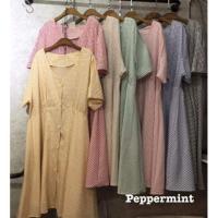 ราคา เดรสลายสก็อตสีเหลือง คนอ้วน มือ1 (1918147007)