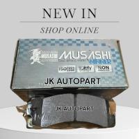 ราคา ผ้าดิสเบรคหลัง MUSASHI WDD221 ใช้กับ TOYOTA COROLLA EE90,AE100.AE80,AE101,AE102 (1ชุดมี4ชิ้น) (44358410407)