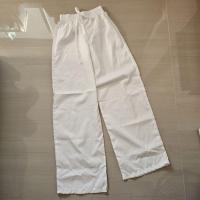 ราคา กางเกงวอร์มสีขาว มือ 1 ผ้าไมโคร (23887195936)
