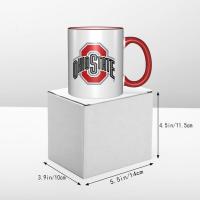ราคา Ohio State Mug ถ้วยกาแฟสร้างสรรค์คู่เซรามิคเรียบง่ายที่ไม่ซ้ํากันอินเทรนด์ถ้วยดื่มเซรามิค 330ml (29136826559)