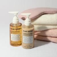 ราคา Clay Esthe Priming Shampoo/Fortifying Hair Mask (Pink,Gold) 400 ml แชมพู มาส์ก ดูแลหนังศรีษะมัน คัน และรังแค เย็นสดชื่นช (22555870689)