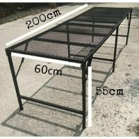 ราคา โต๊ะพับอเนกประสงค์ ขนาด ก.60Xย.200Xส.55 ซม. ตะแกรงเหล็ก พ่นสีป้องกันสนิม คงทนรับน้ำหนักได้ 200+Kg (13520650434)