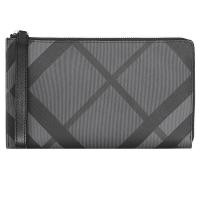 ราคา BURBERRY BURBERRY Mens Charcoal Grey Wallet Clutch (41323754109)