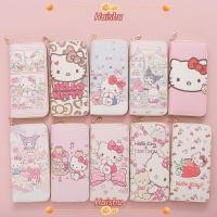 ราคา HUISHU กระเป๋าสตางค์ใบยาว ดีไซน์น่ารัก Hello Kitty พร้อมซิปและพื้นที่เก็บบัตรได้มาก (50101746731)