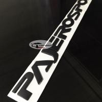 ราคา โลโก้ ตัวอักษร ตัวหนังสือ ตัวนูน 3D สีดำ ติดฝากระโปรงหน้า สำหรับ MITSUBISHI PAJERO SPORT (3434450383)