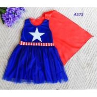 ราคา เดรสแขนกุดสกรีนลายฮีโร่ ชุดซุปเปอร์เกิร์ล (874148221)