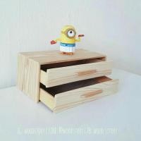 ราคา พร้อมส่งลิ้นชักไม้มินิ 2 ชั้น ❗️อ่ทนขนาดก่อนซื้อ❗️ (11943909)