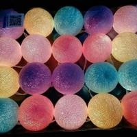 ราคา ไม่เกิน2ชุด/1ออเดอร์โคมไฟบอลแบบด้าย (7532744)