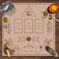 ราคา 1 ตารางไพ่ทาโรต์โหราศาสตร์เสื่อ-ผ้าพิษโพลีเอสเตอร์100%พร้อมสัญลักษณ์ราศี,ลูกตุ้มและวิ่งสําหรับคาถา,ออราเคิลอ่านและตกแต่งบ้าน,โหราศาสตร์ธีมของขวัญ (27083449633)