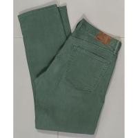 ราคา Gap 1969 กางเกงทรงยีนส์ผ้าหนังไก่ สีเขียวทหาร มือสองสภาพดี (29375746078)