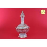 ราคา ที่กรวดน้ำขนาดเล็ก เซรามิค เบญจรงค์ สีขาวมุกลายทอง (2814475484)