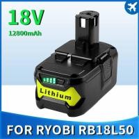 ราคา 18V 6000mAH Li-Ion แบตเตอรี่สำหรับ Ryobi ONE + ไร้สายเครื่องมือ BPL1820 P108 P109 P106 P105 P104 P103 RB18L50 (17176380242)