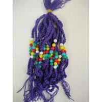 ราคา ด้ายสายสิญจน์ ฝ้ายผูกข้อมือ ด้ายสัญลักษณ์ สีม่วง ลูกปัด 5 สี (25063583383)