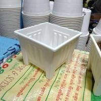 ราคา กระถางปลูกต้นไม้ ทรงเหลี่ยม ขนาด 6 นิ้ว (6034360655)