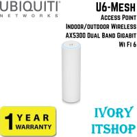 ราคา Ubiquiti U6-Mesh Access Point Indoor/outdoor Wireless AX5300 Dual Band Gigabit Wi Fi 6 (41501024301)