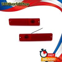 ราคา ไฟข้าง ทรงสีเหลี่ยม เลนส์สีแดง 2ชิ้น Jeep Cj5 Cj6 Cj7 Cj8 ปี1945 - 1975 (10200693107)