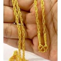 ราคา S80สร้อยทองเกลียวหนัก1บาท2บาท สร้อยคอเหมือนแท้ ใส่ออกงาน สวยดีมีคุณภาพชับหนาพิเศษ (24695941310)