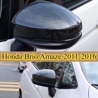 ราคา Honda Brio Amaze 2011-2016 / Mobilio 2014-2017 ABS กระจกมองหลังด้านข้างฝาครอบ Trim คาร์บอนไฟเบอร์ (41655134351)
