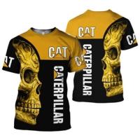 ราคา CATERPILLAR เสื้อยืดภาพสามมิติแบบเครื่องขุด สำหรับผู้ชายและผู้หญิง สไตล์กีฬา พร้อมไซส์สำหรับเด็ก (42520937124)