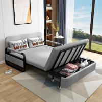 ราคา โซฟาเบด 2/3 ที่นั่ง 1.2/1.5 ม โซฟาเบดพร้อมที่เก็บของ เตียงโซฟาปรับระดับได้พร้อมหมอน 2 ใบ ผ้าถอดซักได้ โครงเหล็ก ไม้เนื้ (21977894800)