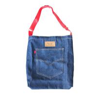 ราคา Pom N Jeans กระเป๋ายีนส์วินเทจ สายแดง (5004210674)