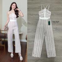 ราคา จั้มสูทขายาวลูกไม้สีขาว (16972468591)