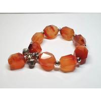 ราคา สร้อยข้อมือหินมงคล หินอาเกตสีส้ม (Agate) ยาว 23cm (23252961877)