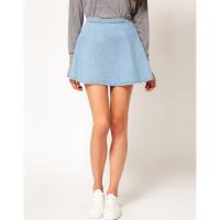ราคา AMERICAN APPAREL CIRCLE SKIRTS กระโปรงยีนส์ สั้น (944351253)
