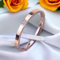 ราคา Alizแหวนเกลี้ยงไทเทเนียม 18K ประดับพลอยเม็ดเล็ก สไตล์เรียบง่าย (13864286771)