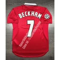ราคา [Retro] - เสื้อฟุตบอล ย้อนยุค แมนยู Home เหย้า 1999/2000 ชุดแชมป์ยูฟ่าแชมป์เปี้ยนลีค พร้อมเบอร์ชื่อ 7 BECKHAM (10899327412)